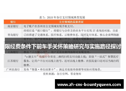 限经费条件下前车手关怀策略研究与实施路径探讨 限经费条件下前车手关怀策略研究与实施路径探讨